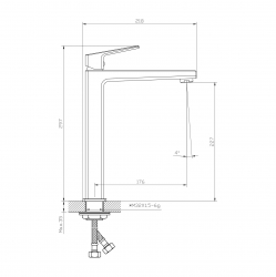Смеситель в ванную 900L Chrome