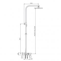 Душевая стойка 9111 Chrome